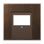 Накладка для USB зарядки и акустических розеток Jung LS Латунь Antik