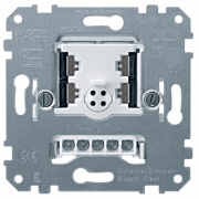 Светорегулятор универсальный кнопочный двойной 2х(50-200)Вт Merten механизм