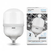 Лампа Gauss Elementary T160 60W 5600lm 6500K E27 LED 1/6