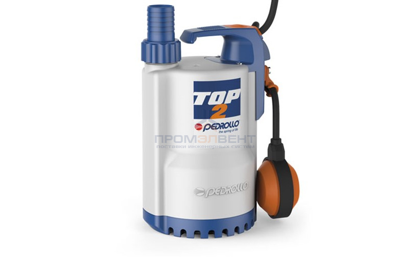 Насос дренажный Pedrollo TOP 5 - 0,92 кВт (1x220/240 В, Qmax 360 л/мин, Hmax 15 м, кабель 10 м)