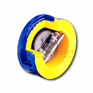 Клапан обратный дисковый Zetkama 407 A - Ду125 (ф/ф, PN16 Tmax 100°C, исполнение №54)