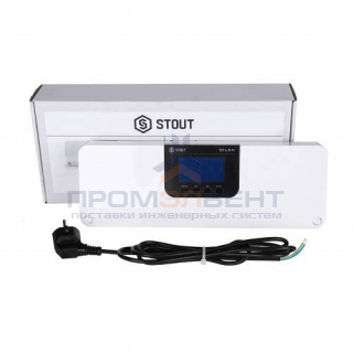 Контроллер термостатических клапанов безпроводной STOUT L-9R (на 8 зон управления + Ethernet, 230В)