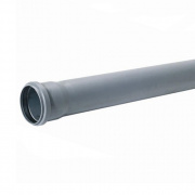 Труба для внутренней канализации СИНИКОН Standart - D50x1.8 мм, длина 1000 мм (цвет серый)