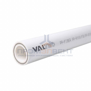 Труба полипропиленовая армированная стекловолокном VALTEC PP-FIBER - 32x5.4 (PN25, штанга 4 м.)