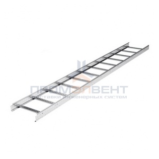 Лестничный лоток 80х400 плюс, L 3000, цинк-ламельный