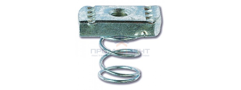 Гайка для подвешивания профиля (с пружиной) М10х40