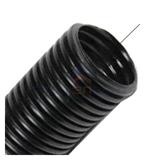 Труба двустенная гибкая, с протяжкой, с соединительной муфтой, внешний диаметр 50 мм (черная)
